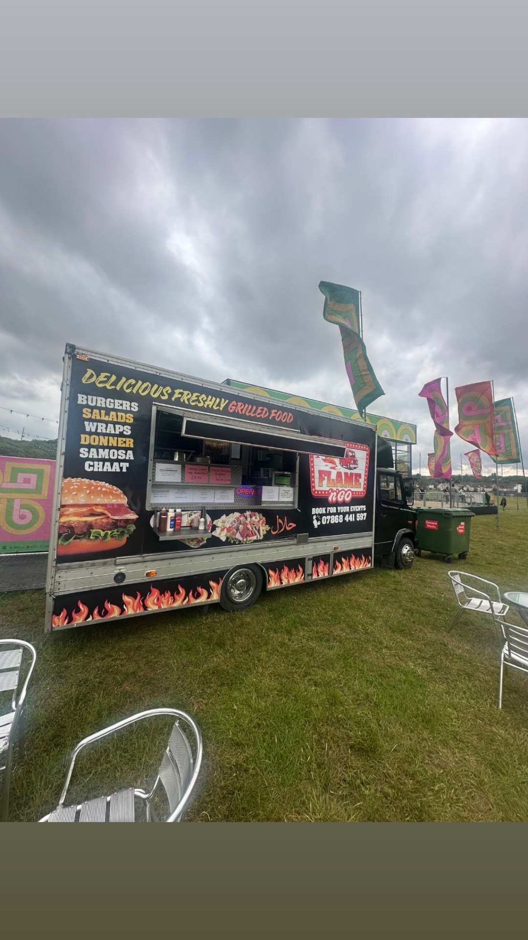 Flame N Go food truck at an event